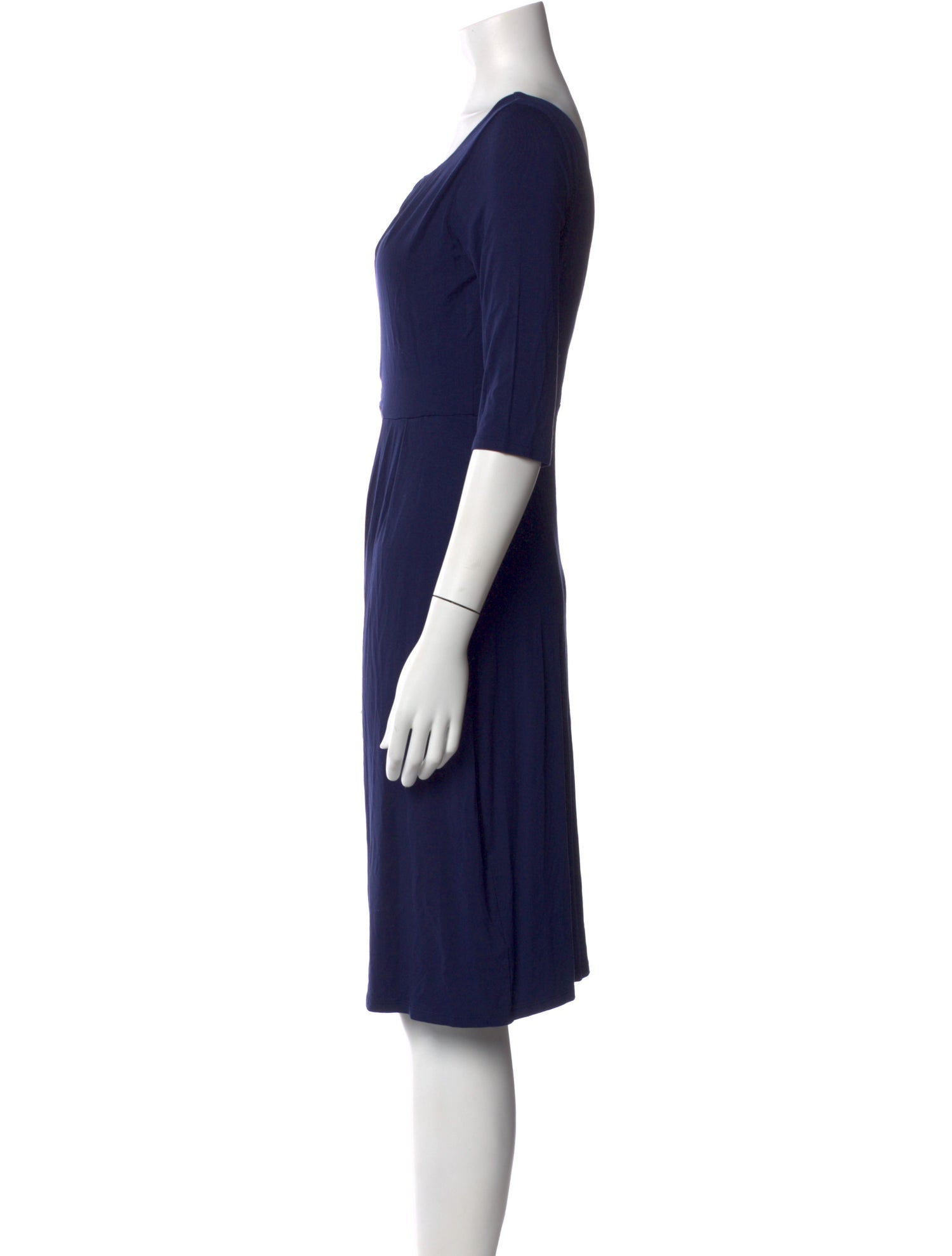 L.K. Bennett Bateau Neckline Knee-Length Dress