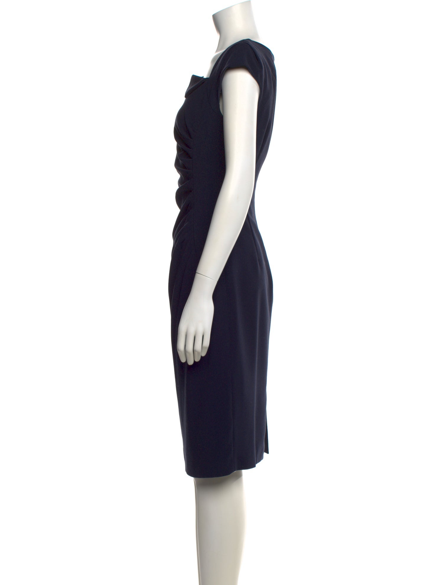 L.K. Bennett One-Shoulder Knee-Length Dress
