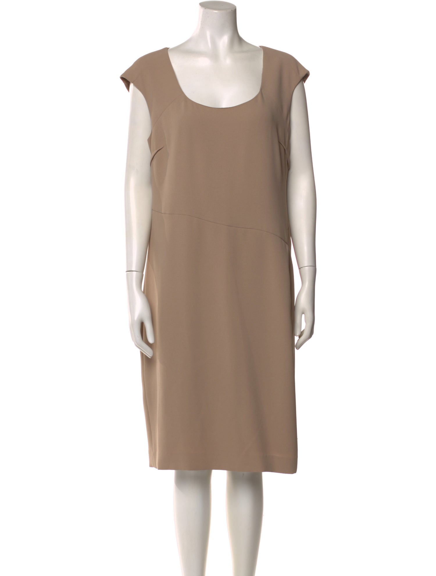 L.K. Bennett Scoop Neck Midi Length Dress