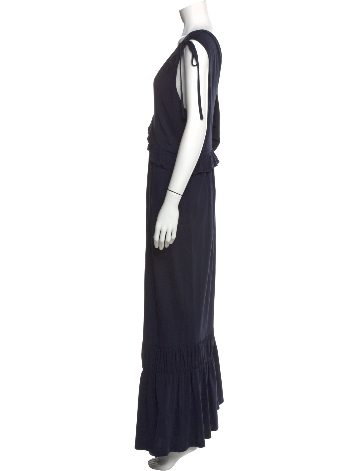 L.K. Bennett V-Neck Long Dress