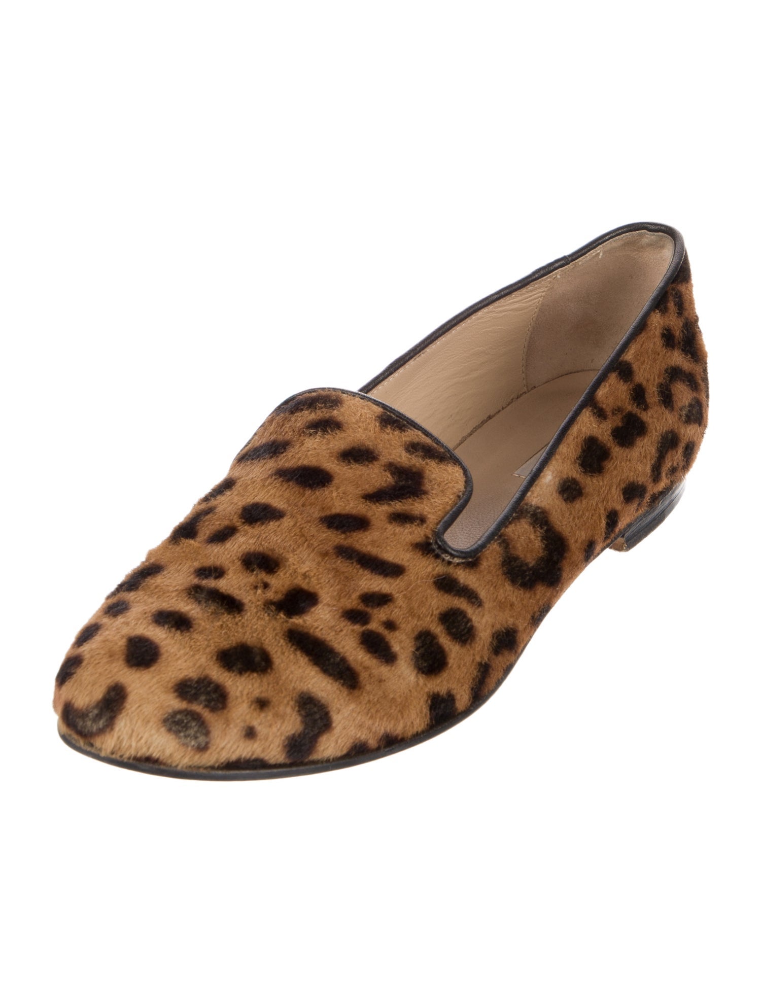 L.K. Bennett Ponyhair Animal Print Flats