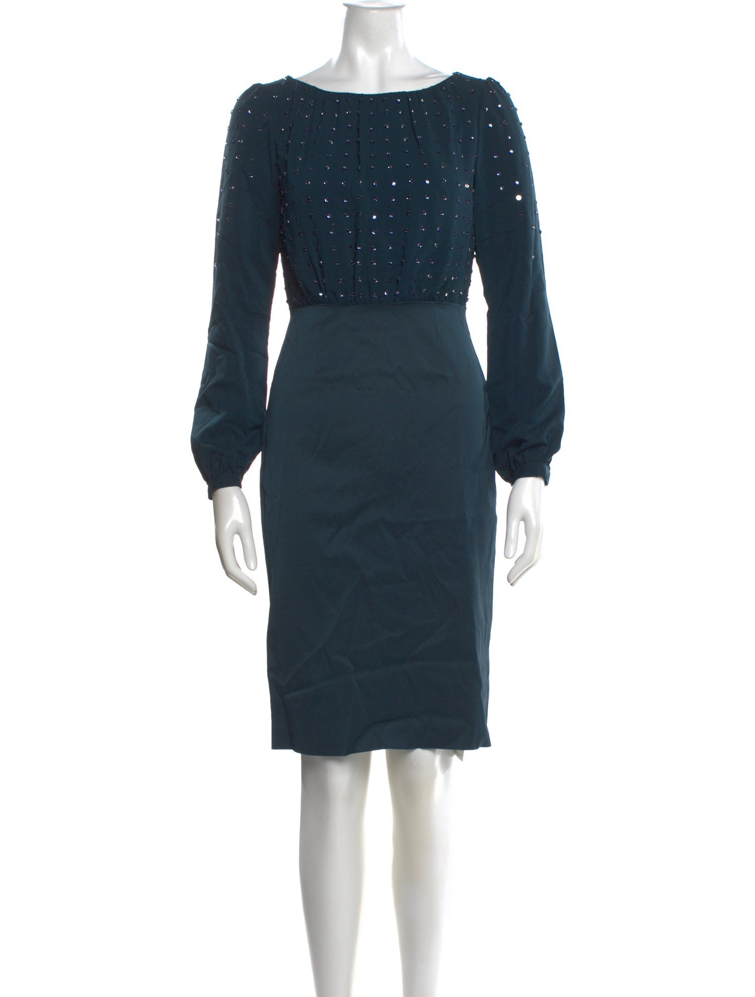 L.K. Bennett Bateau Neckline Knee-Length Dress