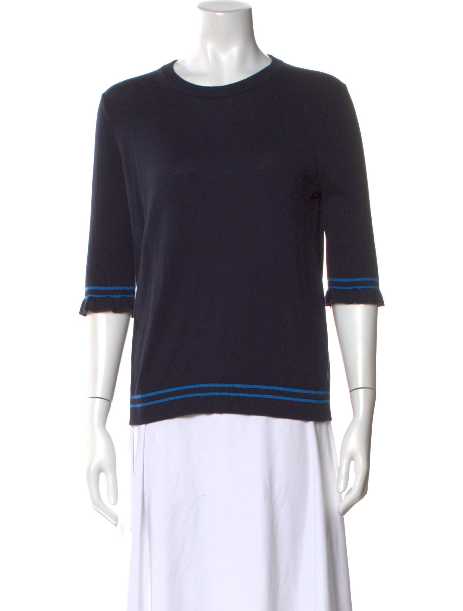 L.K. Bennett Striped Crew Neck Sweater