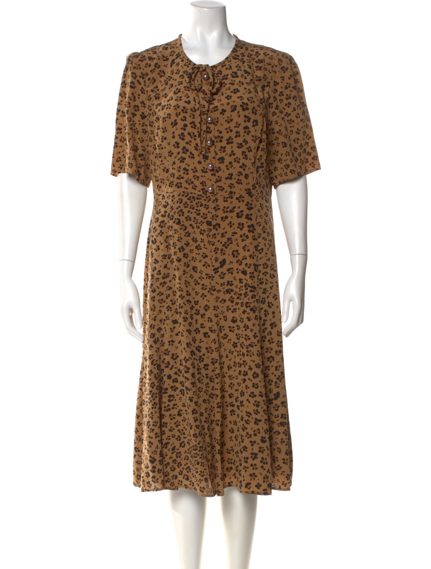 L.K. Bennett Silk Midi Length Dress