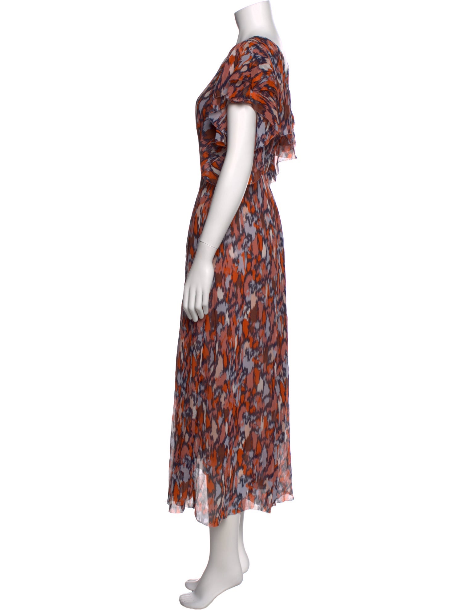 L.K. Bennett Silk Long Dress