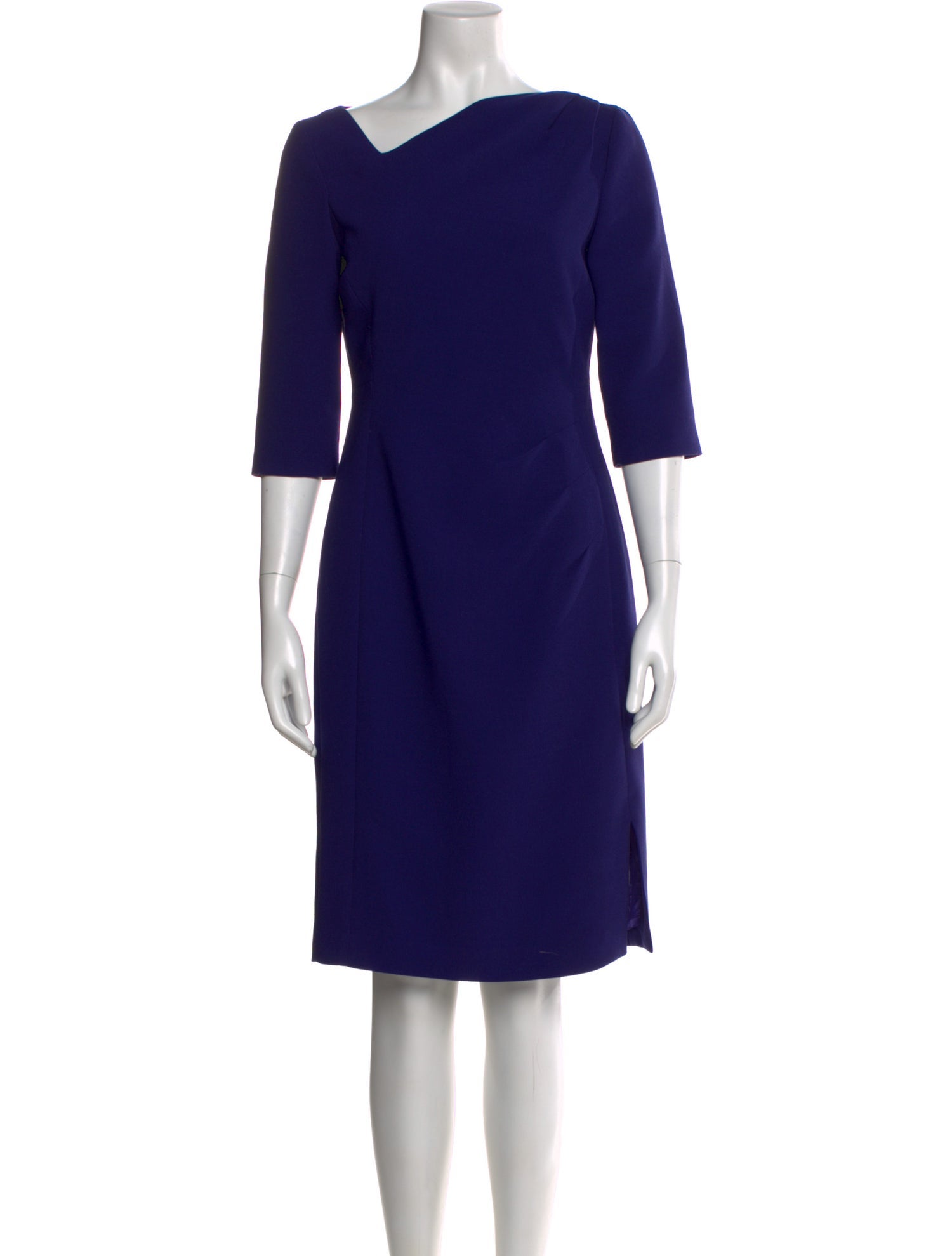 L.K. Bennett One-Shoulder Knee-Length Dress