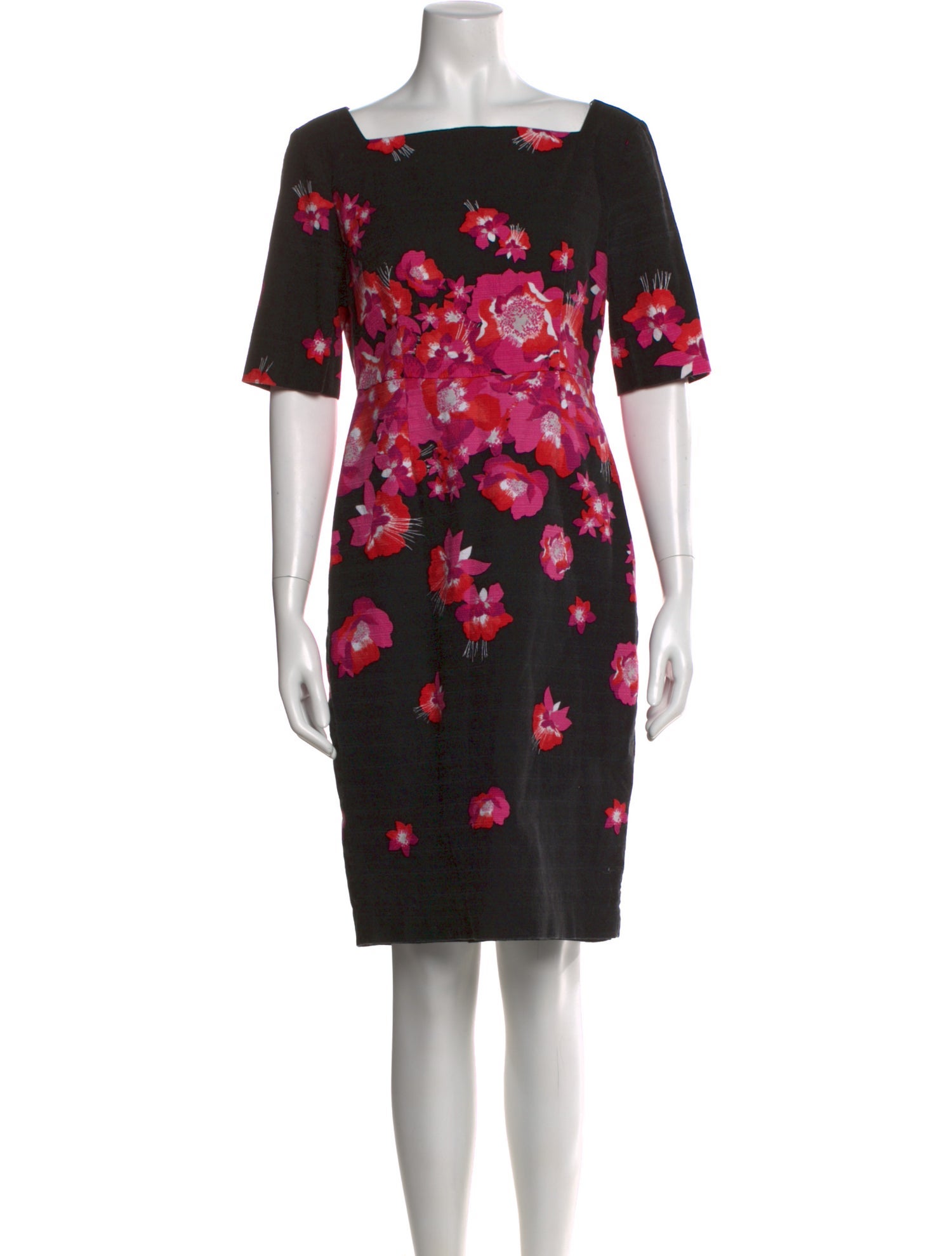 L.K. Bennett Floral Print Knee-Length Dress