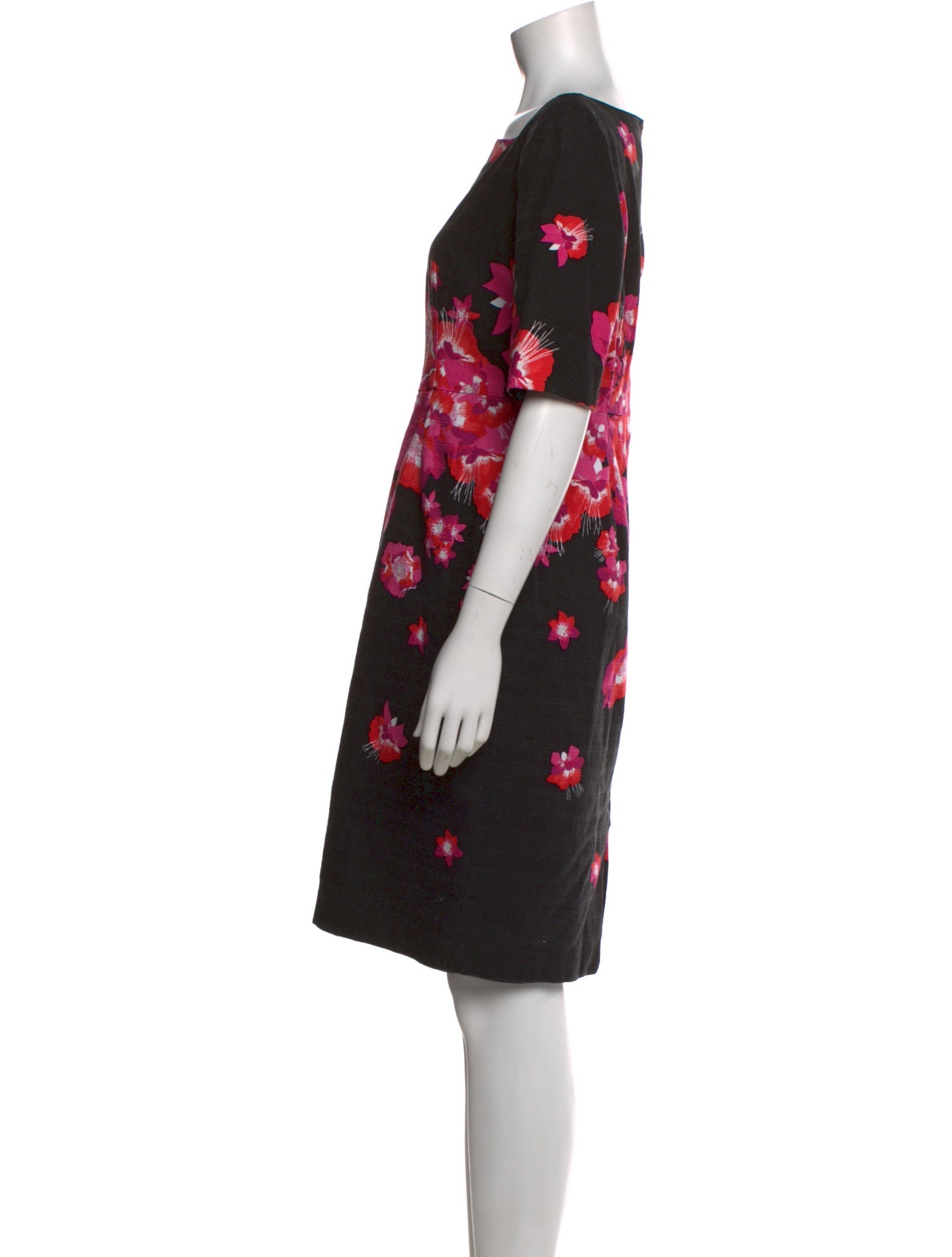 L.K. Bennett Floral Print Knee-Length Dress
