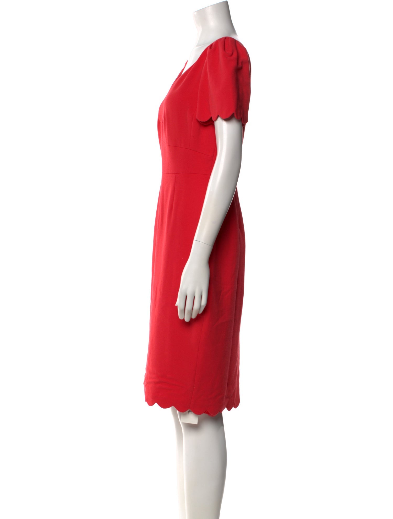 L.K. Bennett V-Neck Knee-Length Dress