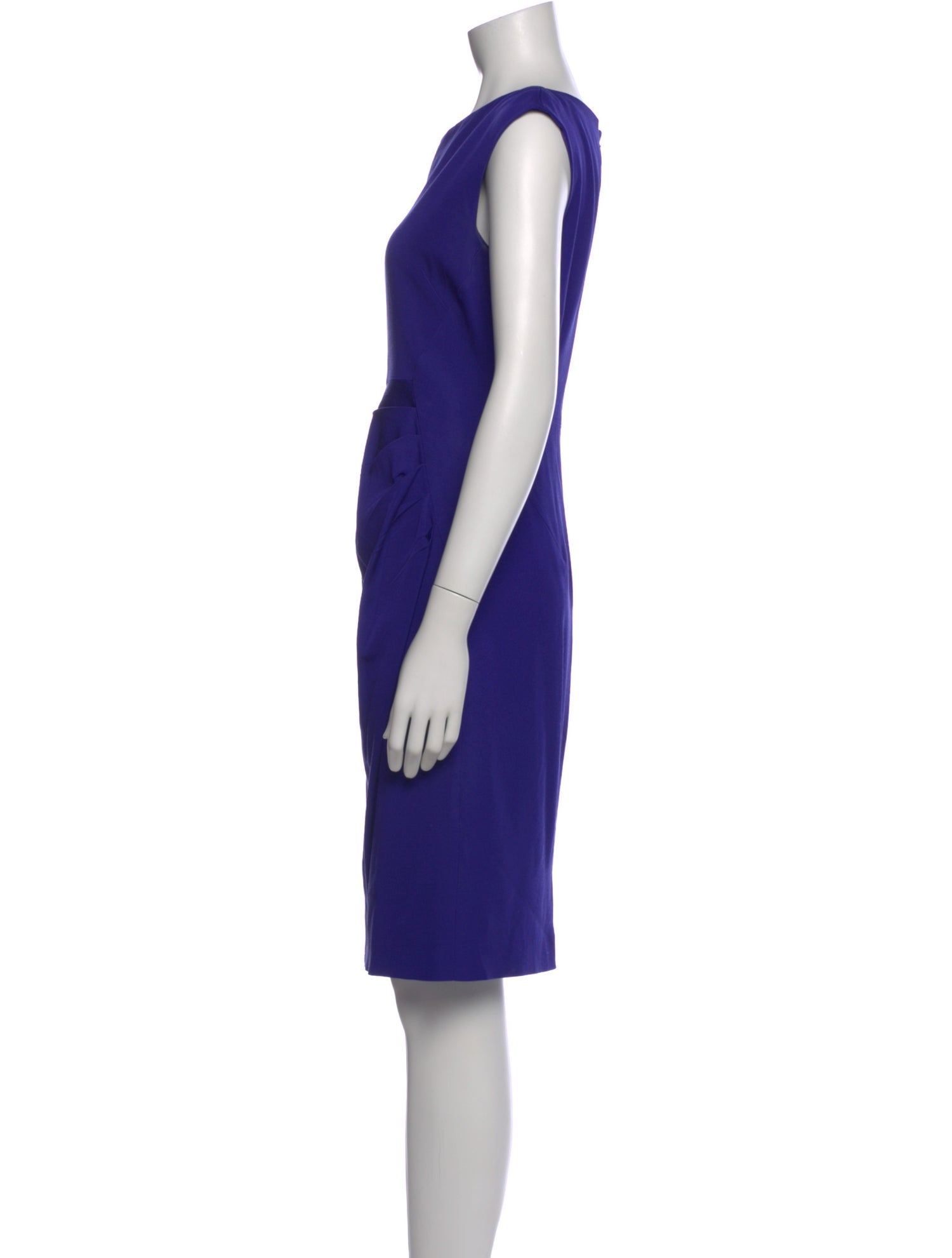 L.K. Bennett Bateau Neckline Knee-Length Dress