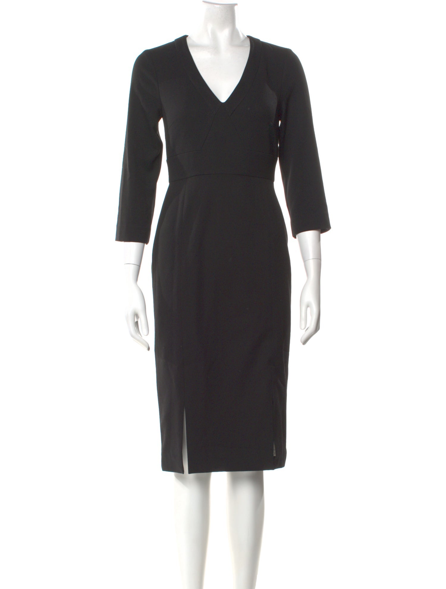 L.K. Bennett V-Neck Knee-Length Dress
