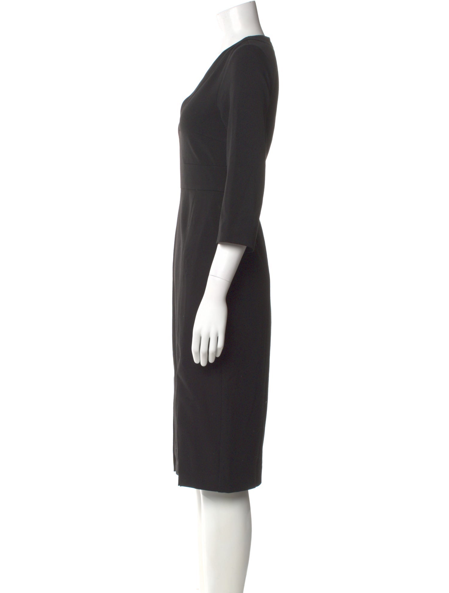 L.K. Bennett V-Neck Knee-Length Dress