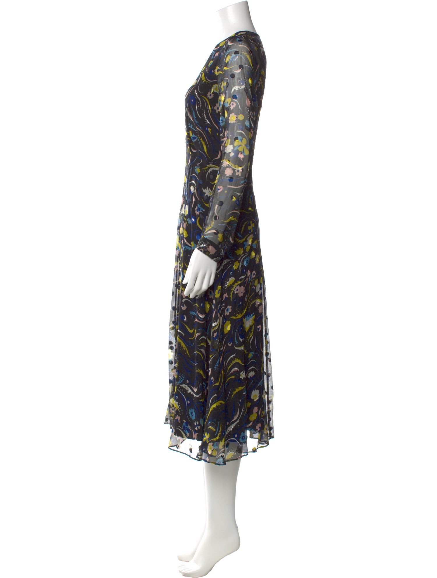 L.K. Bennett Silk Long Dress