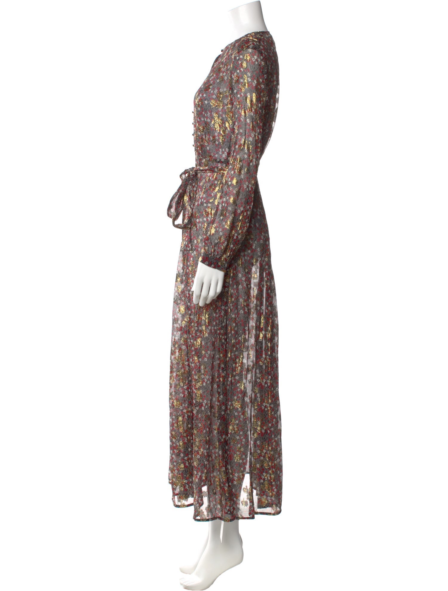 L.K. Bennett Silk Long Dress