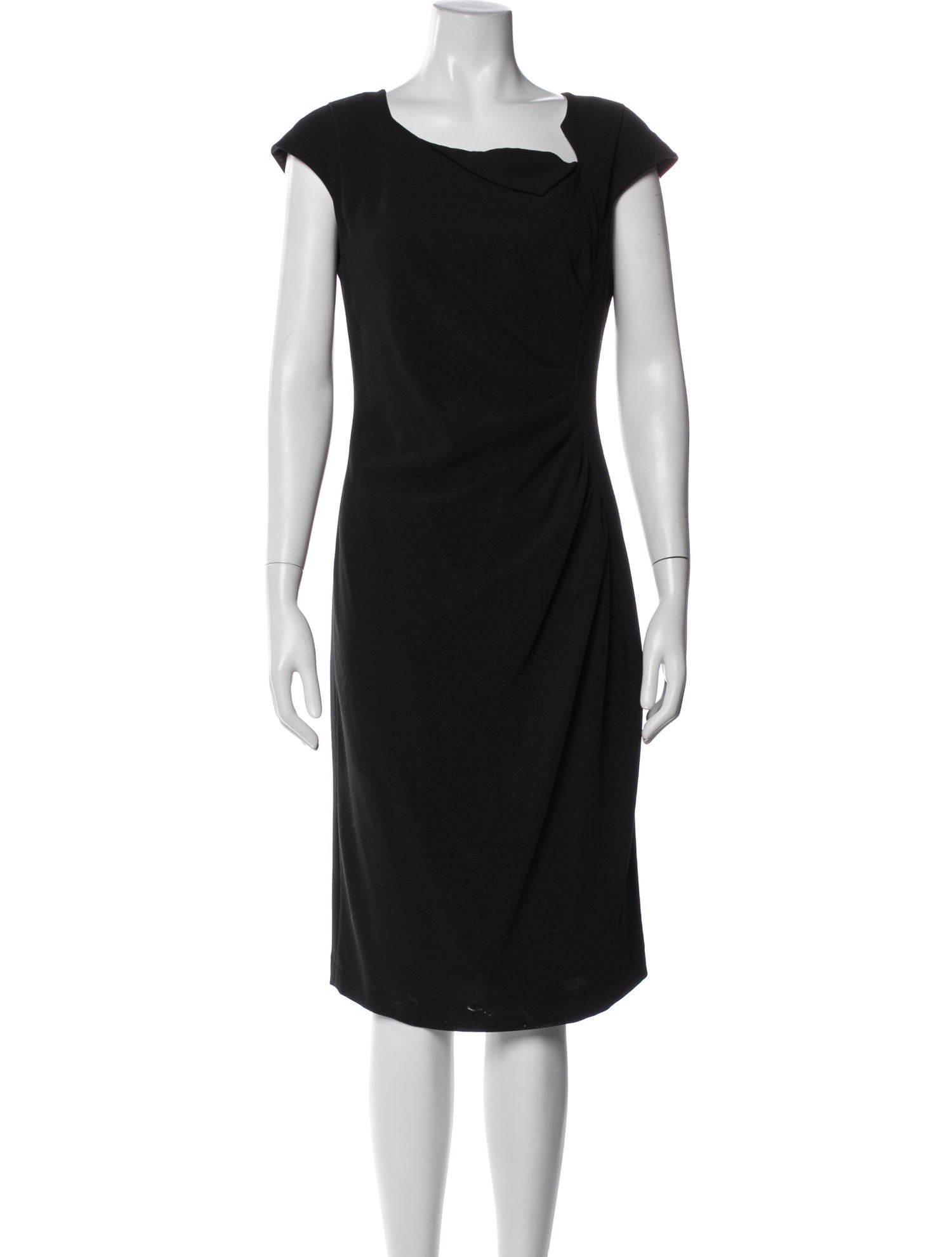L.K. Bennett Cowl Neck Knee-Length Dress
