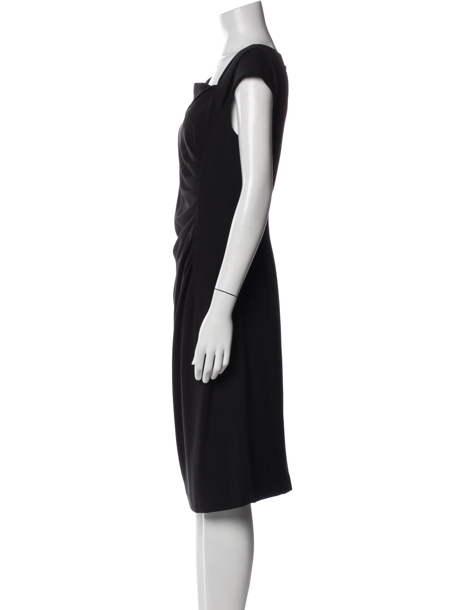 L.K. Bennett Cowl Neck Knee-Length Dress