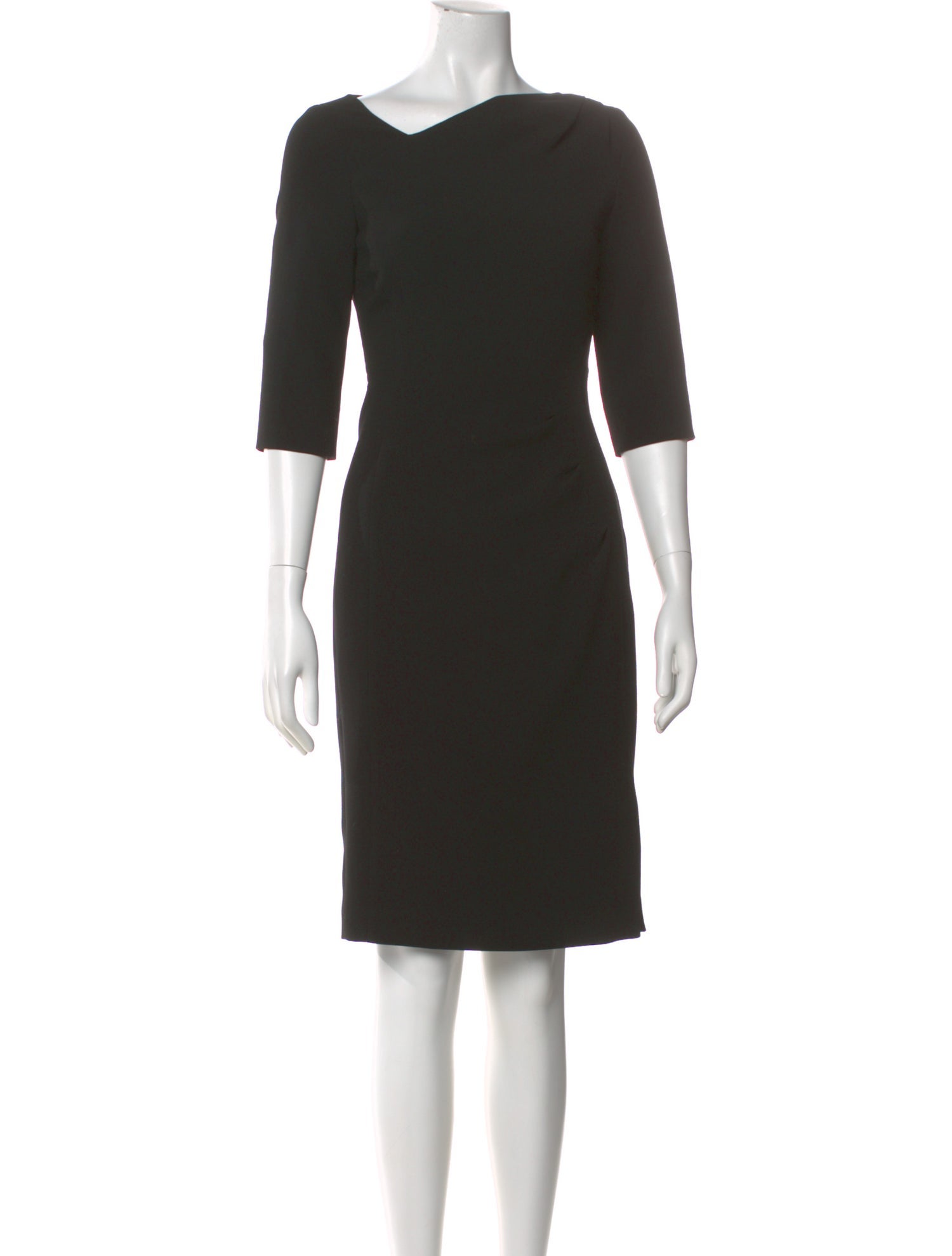 L.K. Bennett Bateau Neckline Knee-Length Dress