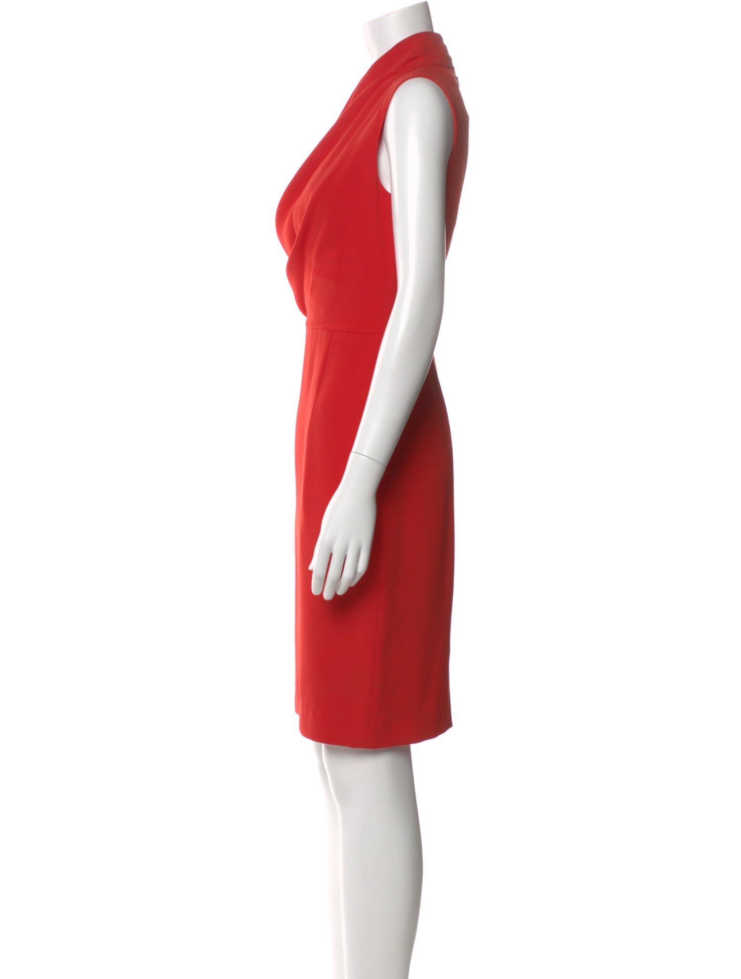 L.K. Bennett Cowl Neck Knee-Length Dress