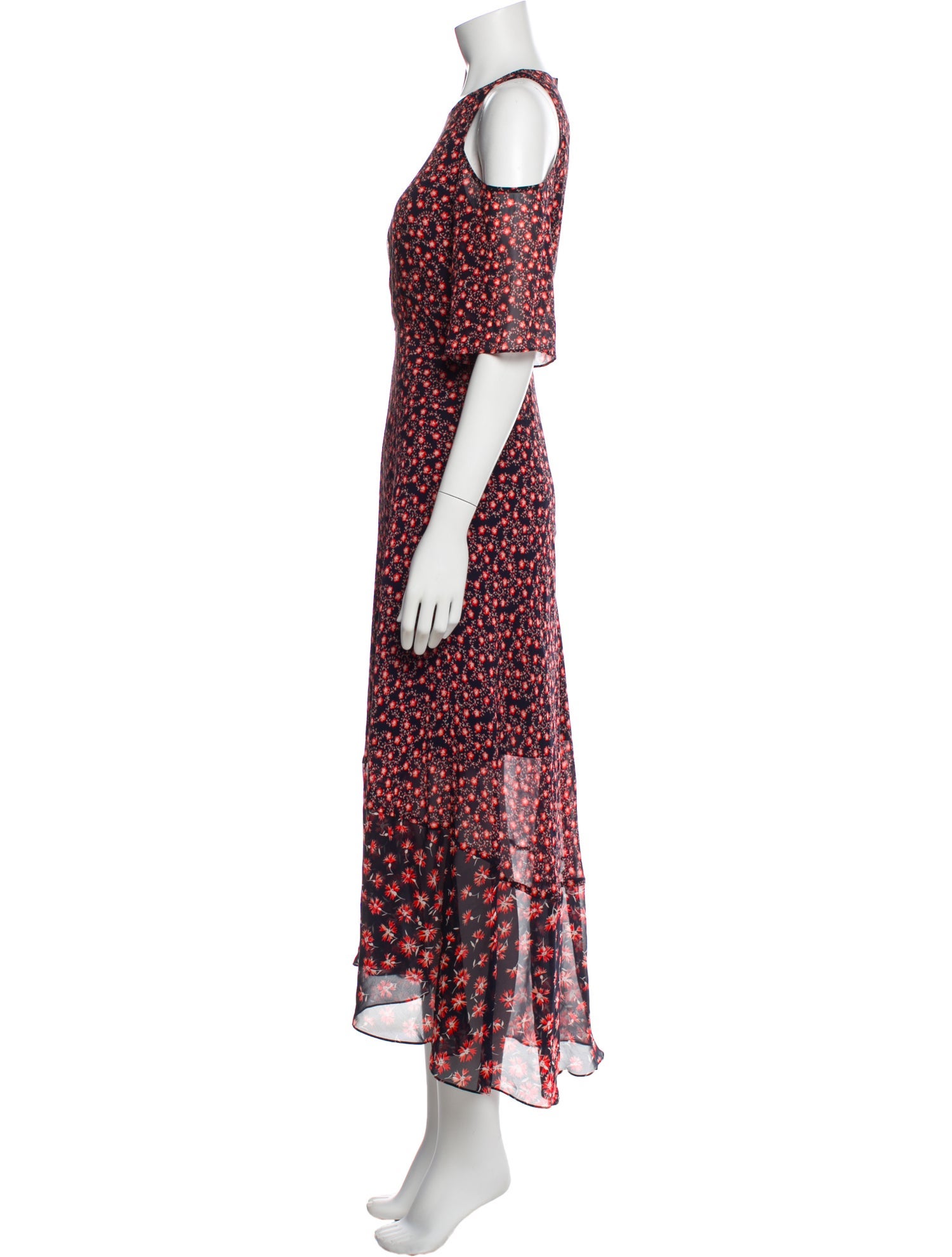 L.K. Bennett Silk Long Dress