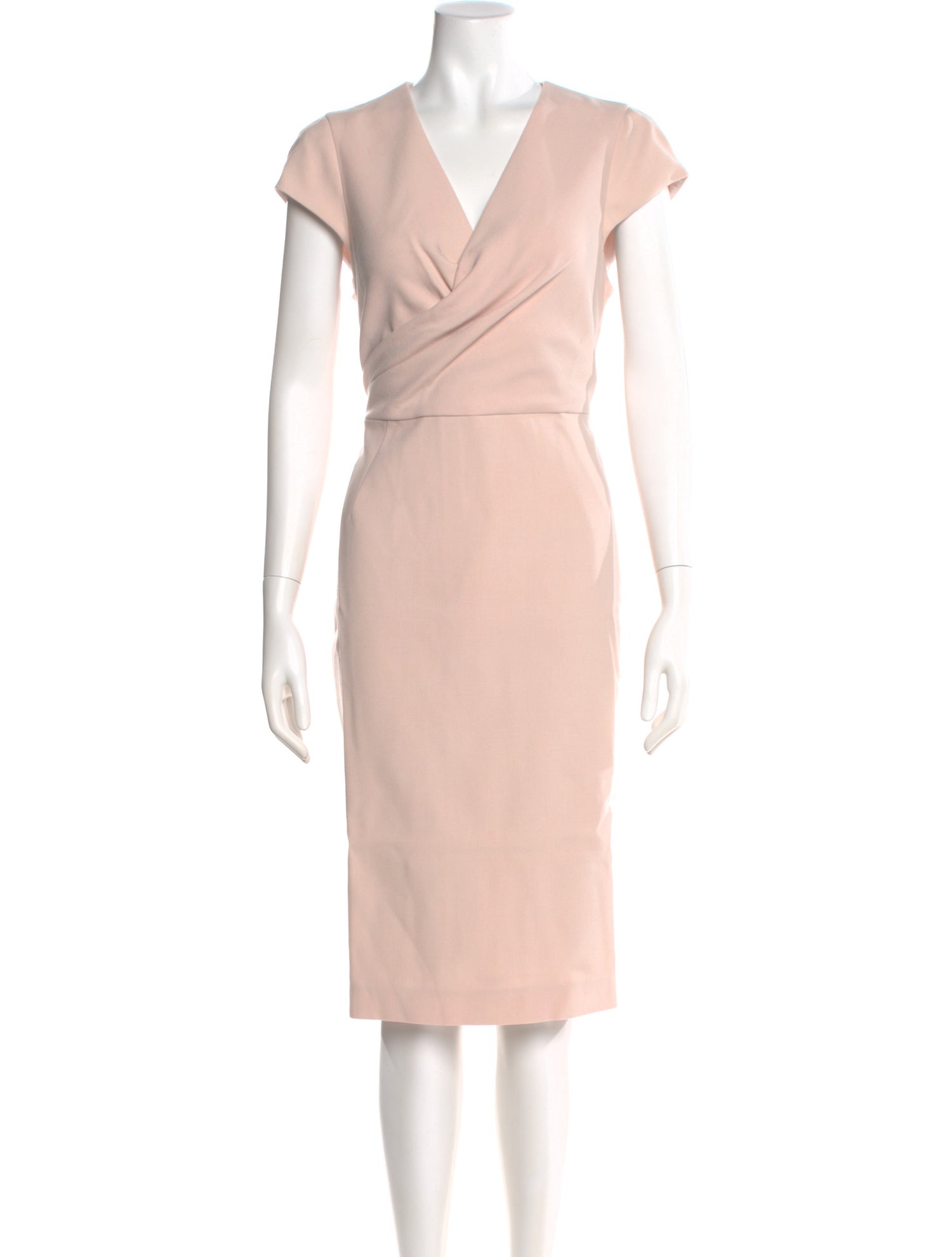 L.K. Bennett V-Neck Midi Length Dress
