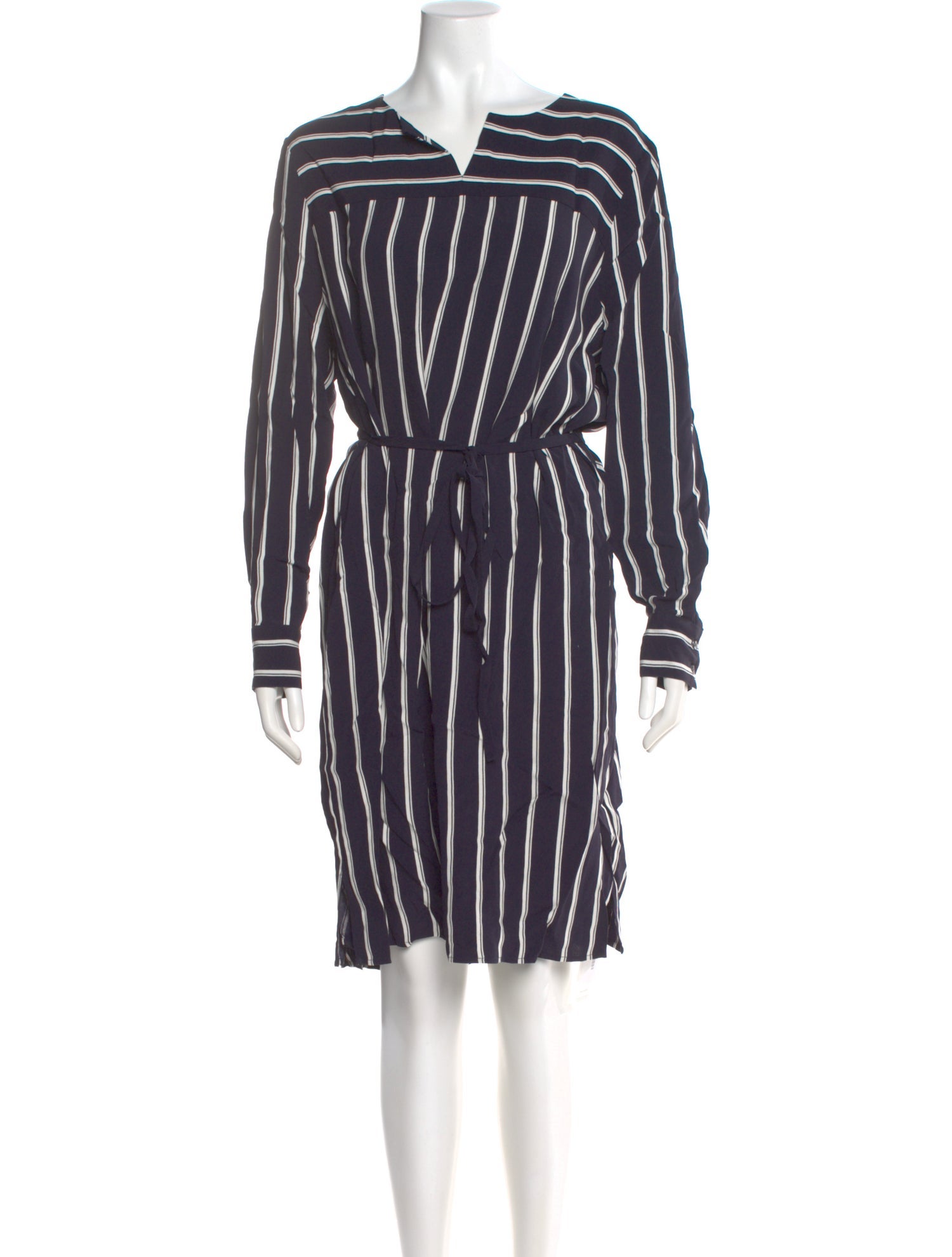 L.K. Bennett Striped Knee-Length Dress