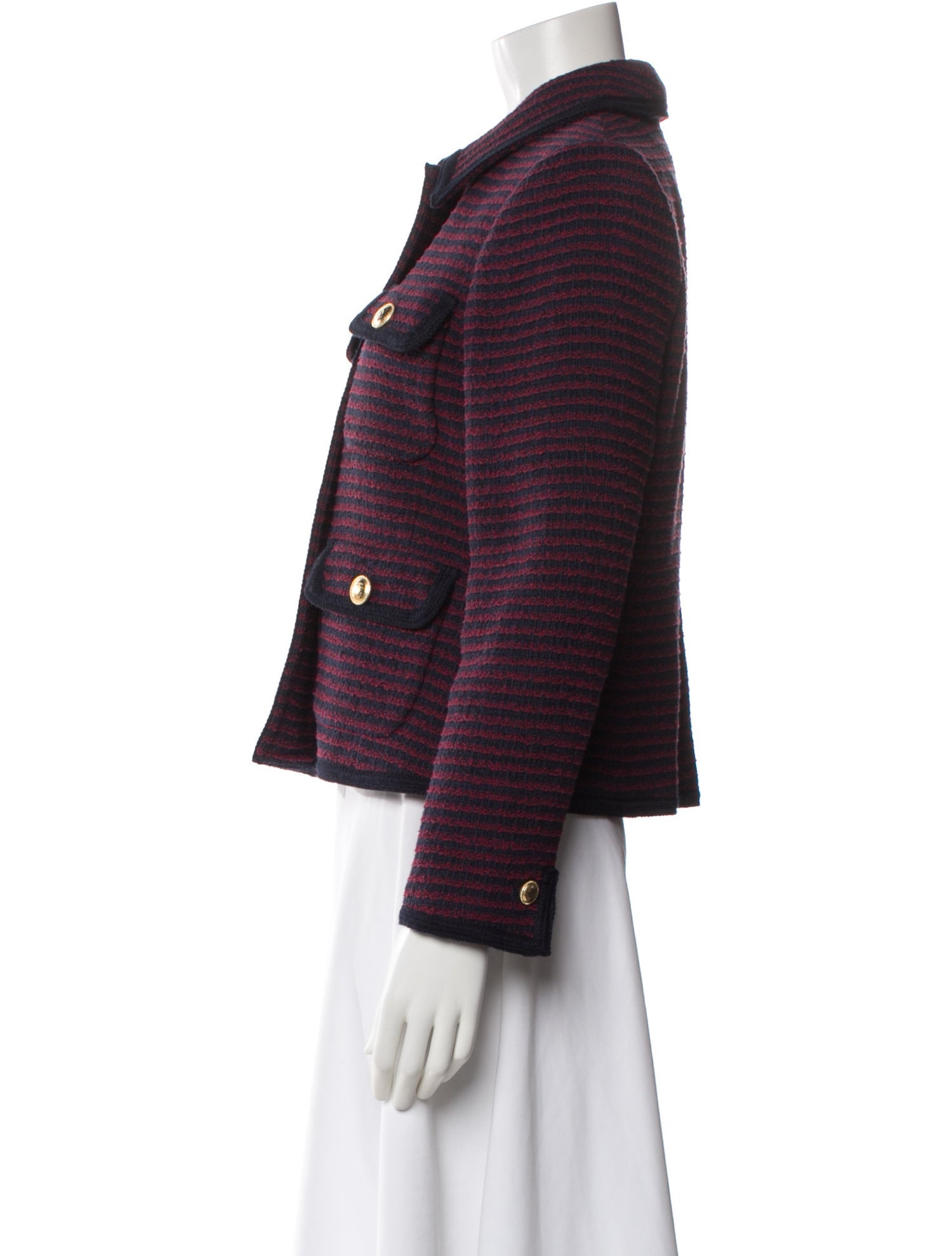 L.K. Bennett Plaid Print Evening Jacket