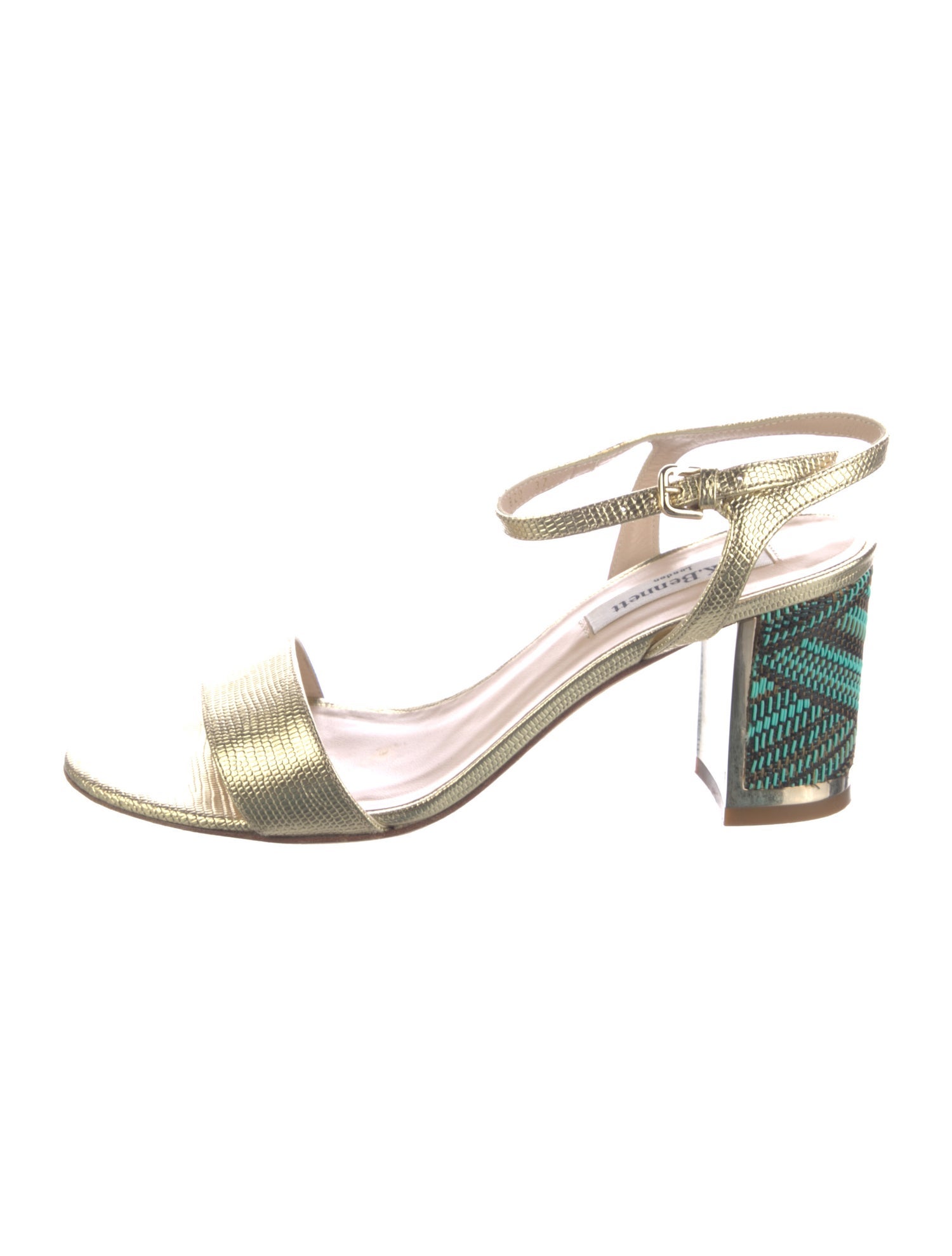 L.K. Bennett Leather Patterned Sandals