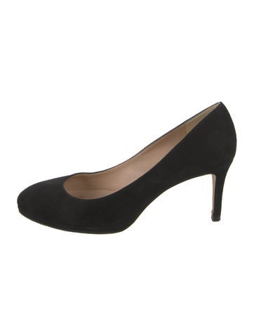Pre-owned Lk Bennett Suede Pumps In Black