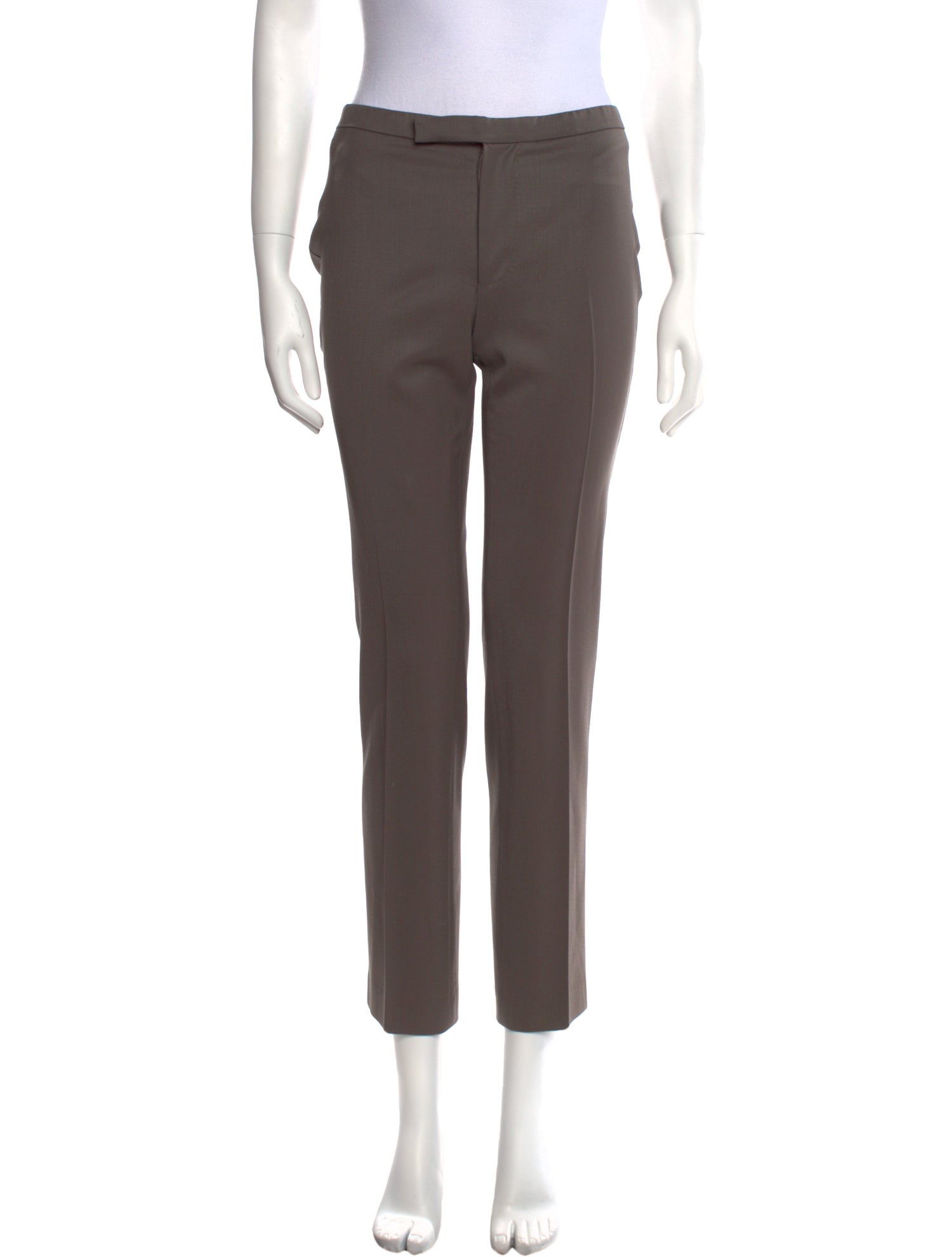 Anna Molinari Wool Straight Leg Pants