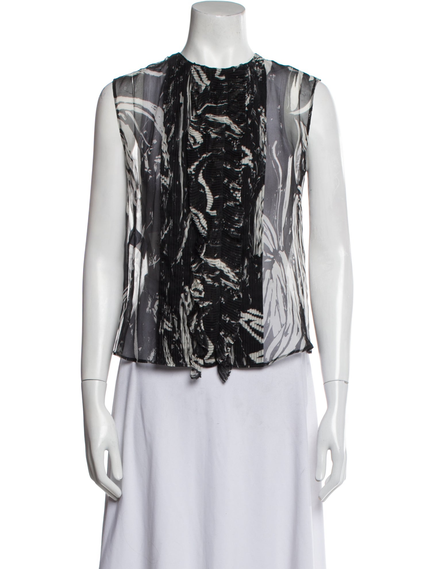 Anna Molinari Silk Printed Top