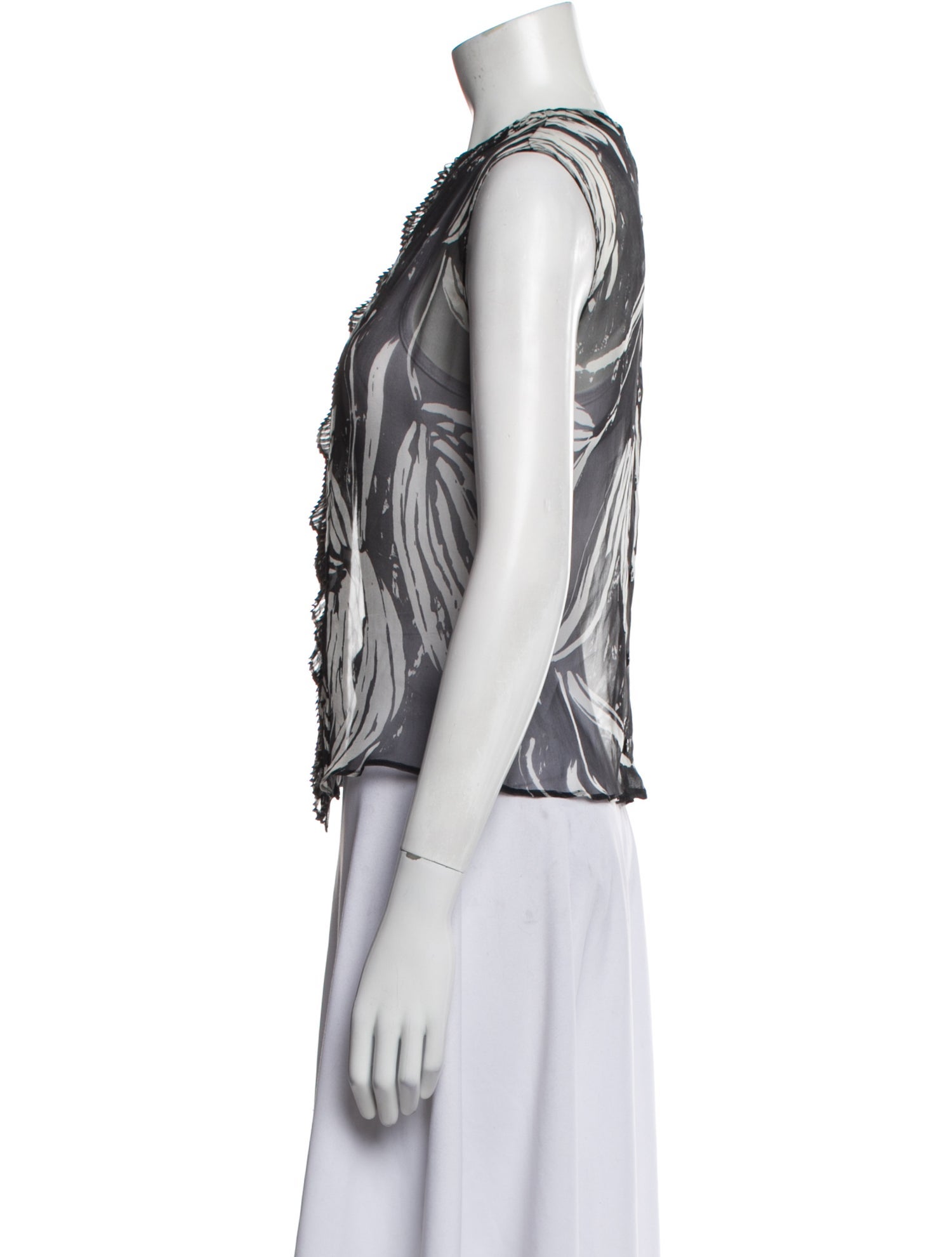 Anna Molinari Silk Printed Top