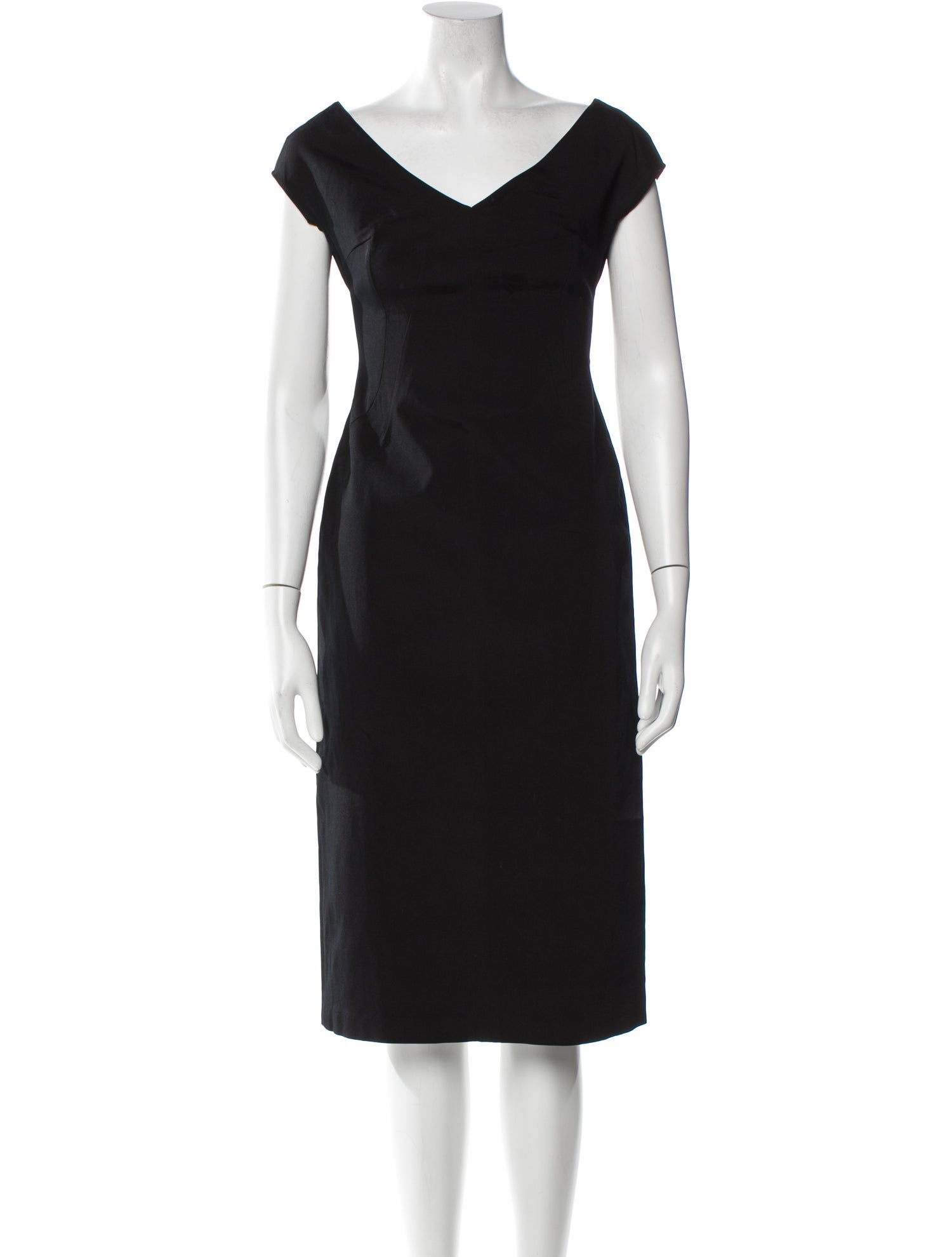 Anna Molinari Wool Midi Length Dress
