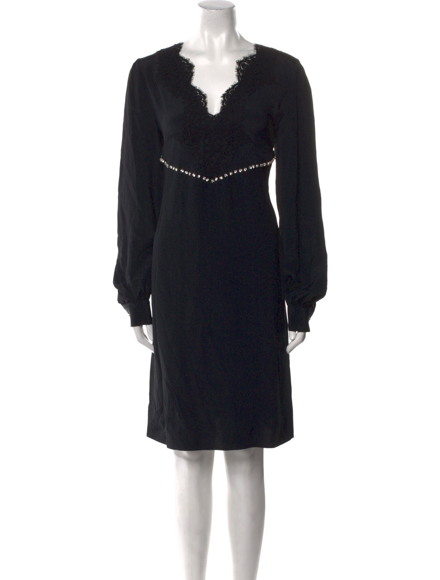 Anna Molinari V-Neck Knee-Length Dress