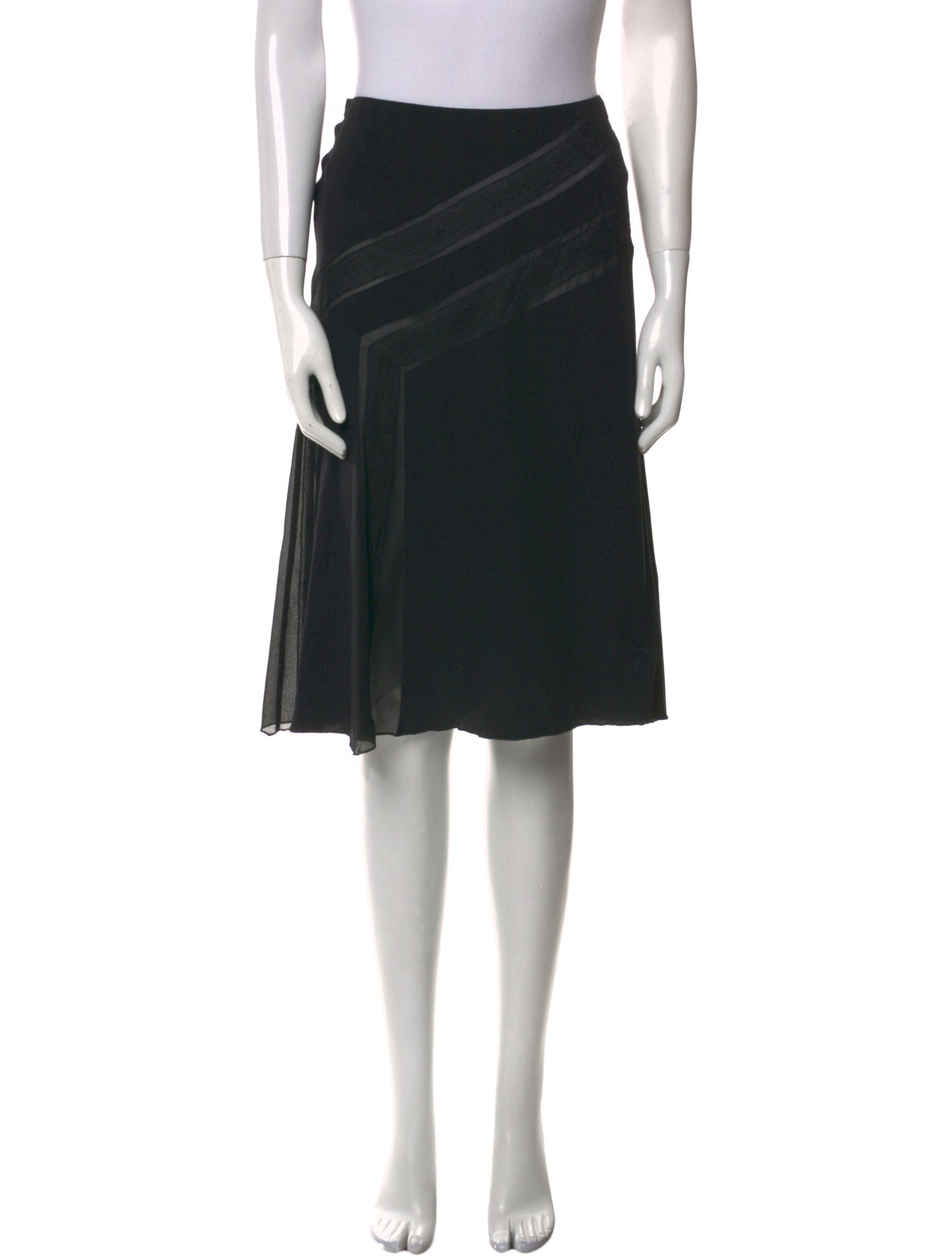 Anna Molinari Silk Knee-Length Skirt