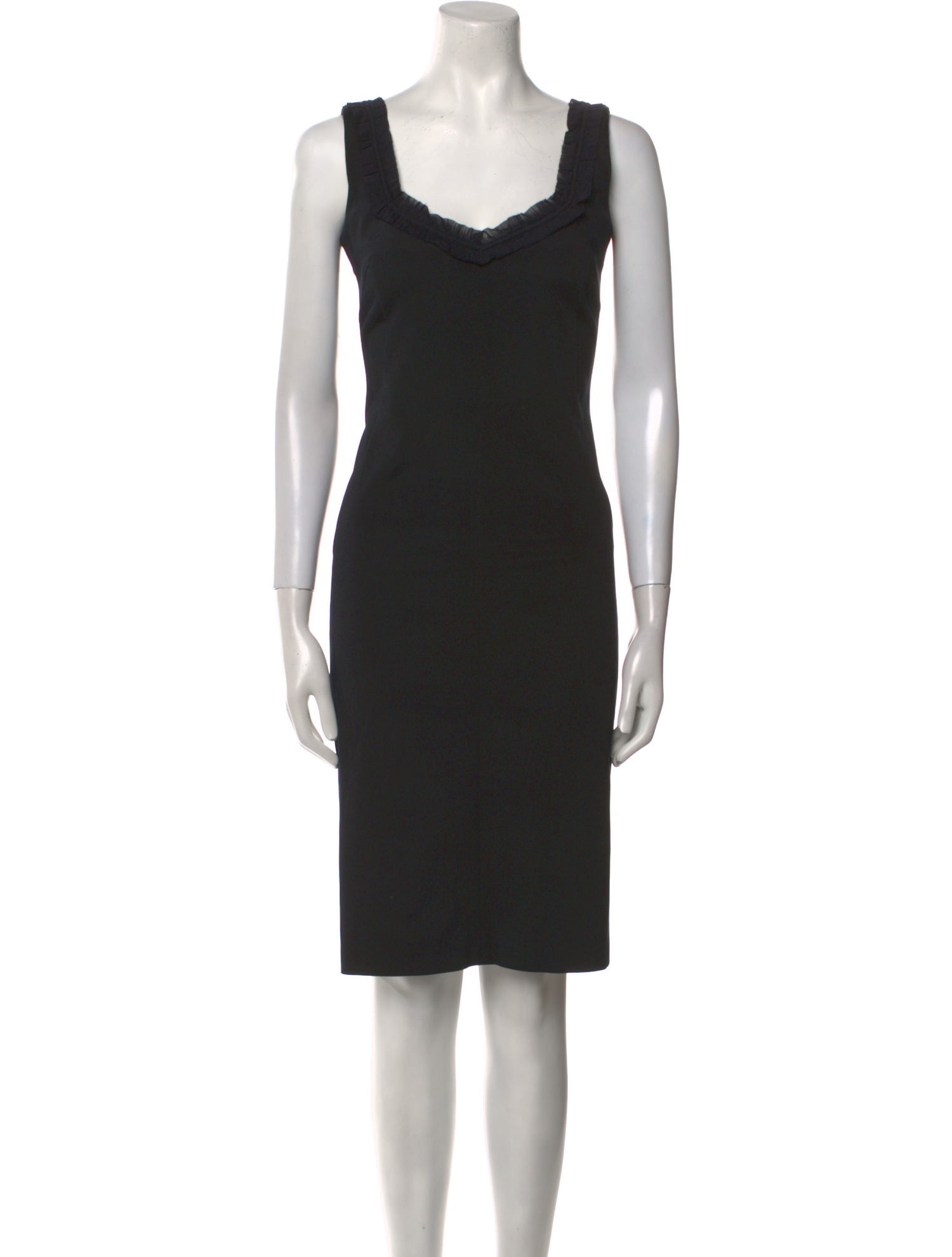 Anna Molinari Wool Knee-Length Dress