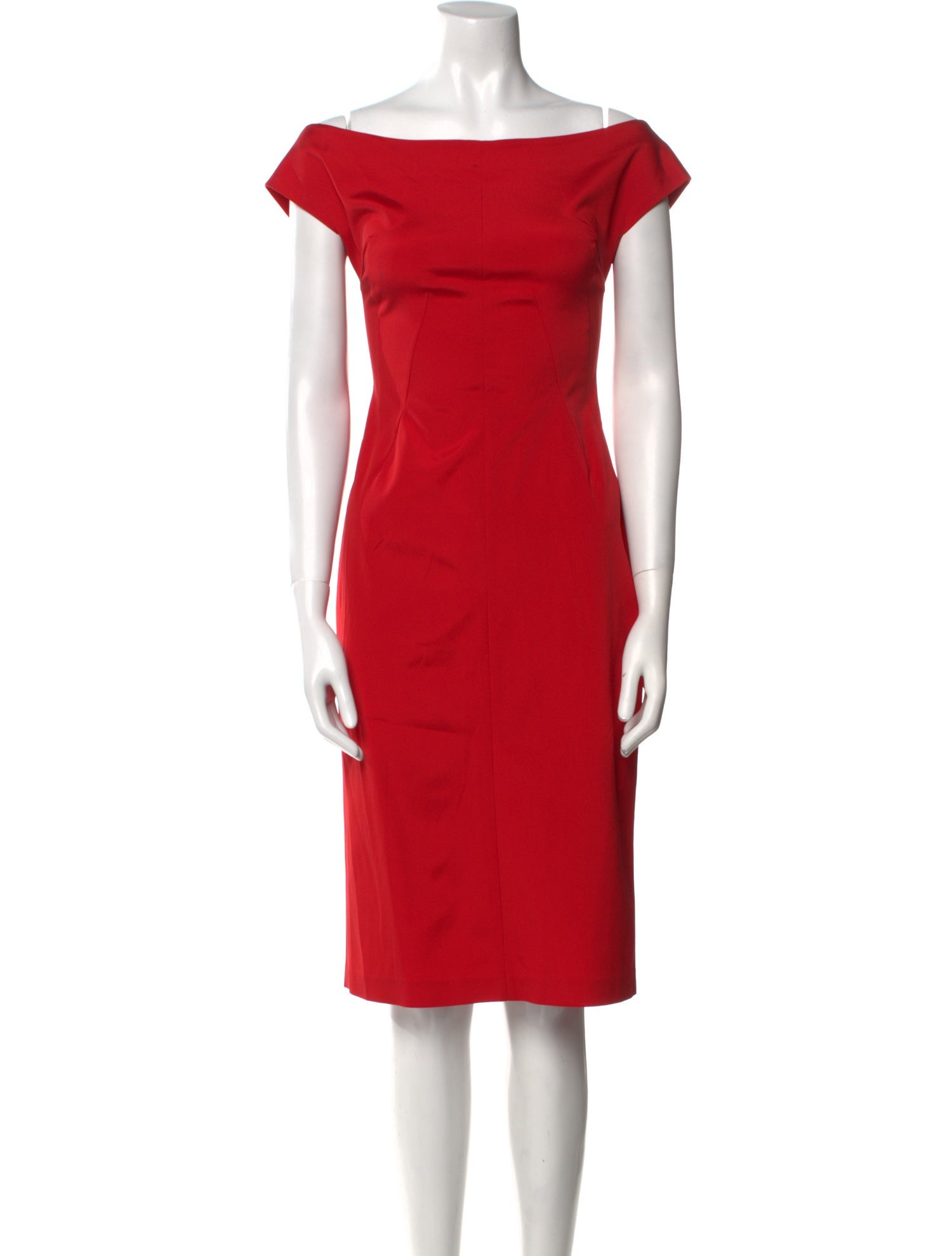 Anna Molinari Bateau Neckline Knee-Length Dress