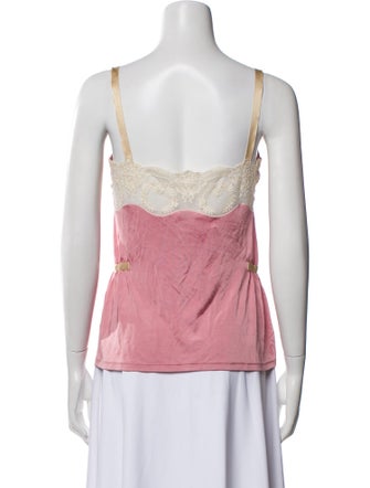 Anna Molinari Square Neckline Sleeveless Top