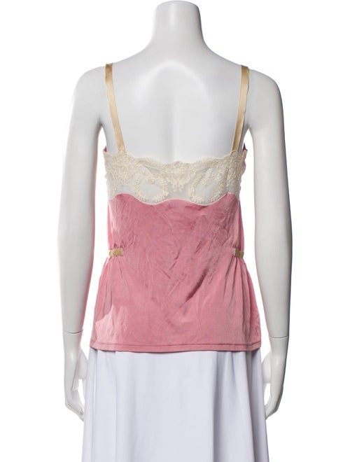 Anna Molinari Square Neckline Sleeveless Top
