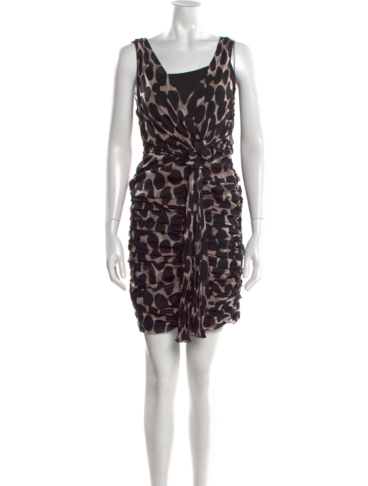 Anna Molinari Silk Knee-Length Dress