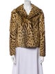 Anna Molinari Animal Print Faux Fur Jacket