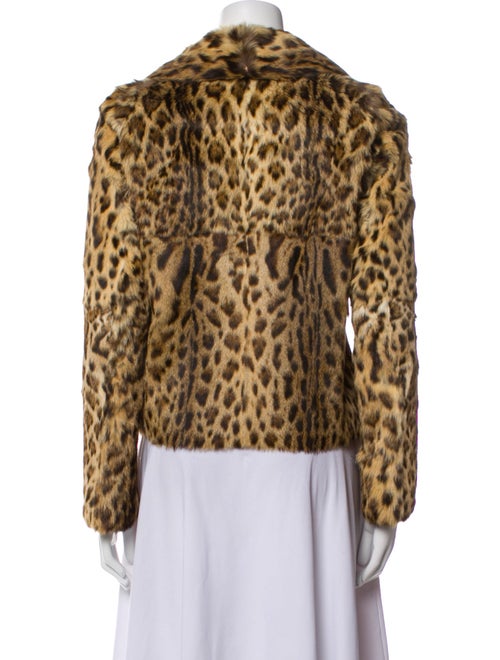 Anna Molinari Animal Print Faux Fur Jacket