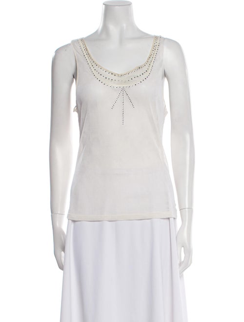 Anna Molinari Scoop Neck Sleeveless Top