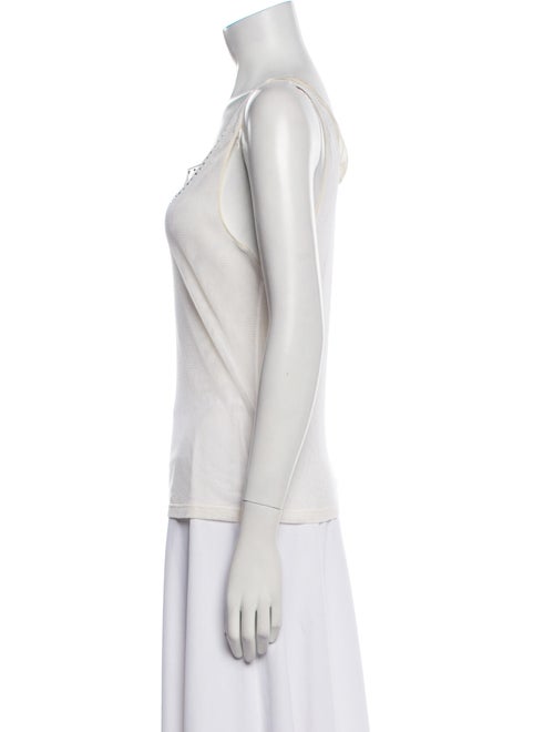 Anna Molinari Scoop Neck Sleeveless Top