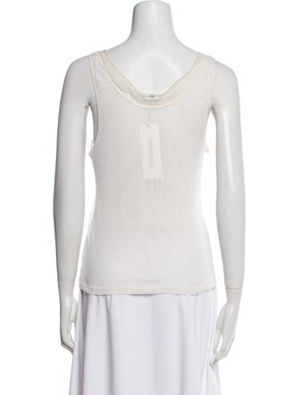 Anna Molinari Scoop Neck Sleeveless Top