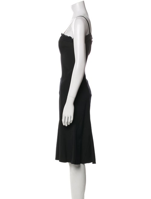 Anna Molinari Square Neckline Midi Length Dress