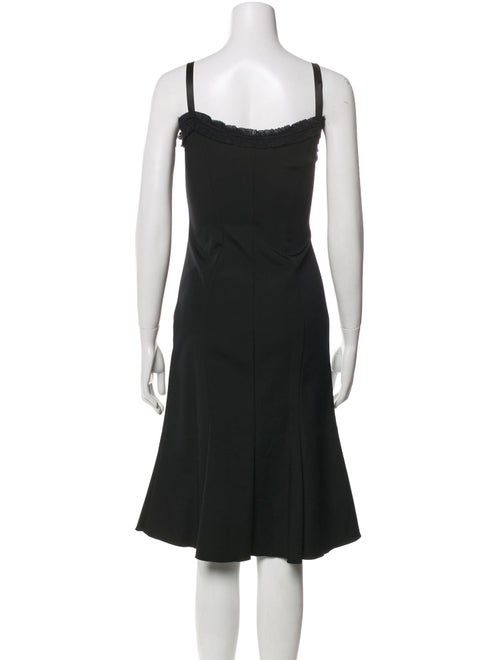 Anna Molinari Square Neckline Midi Length Dress