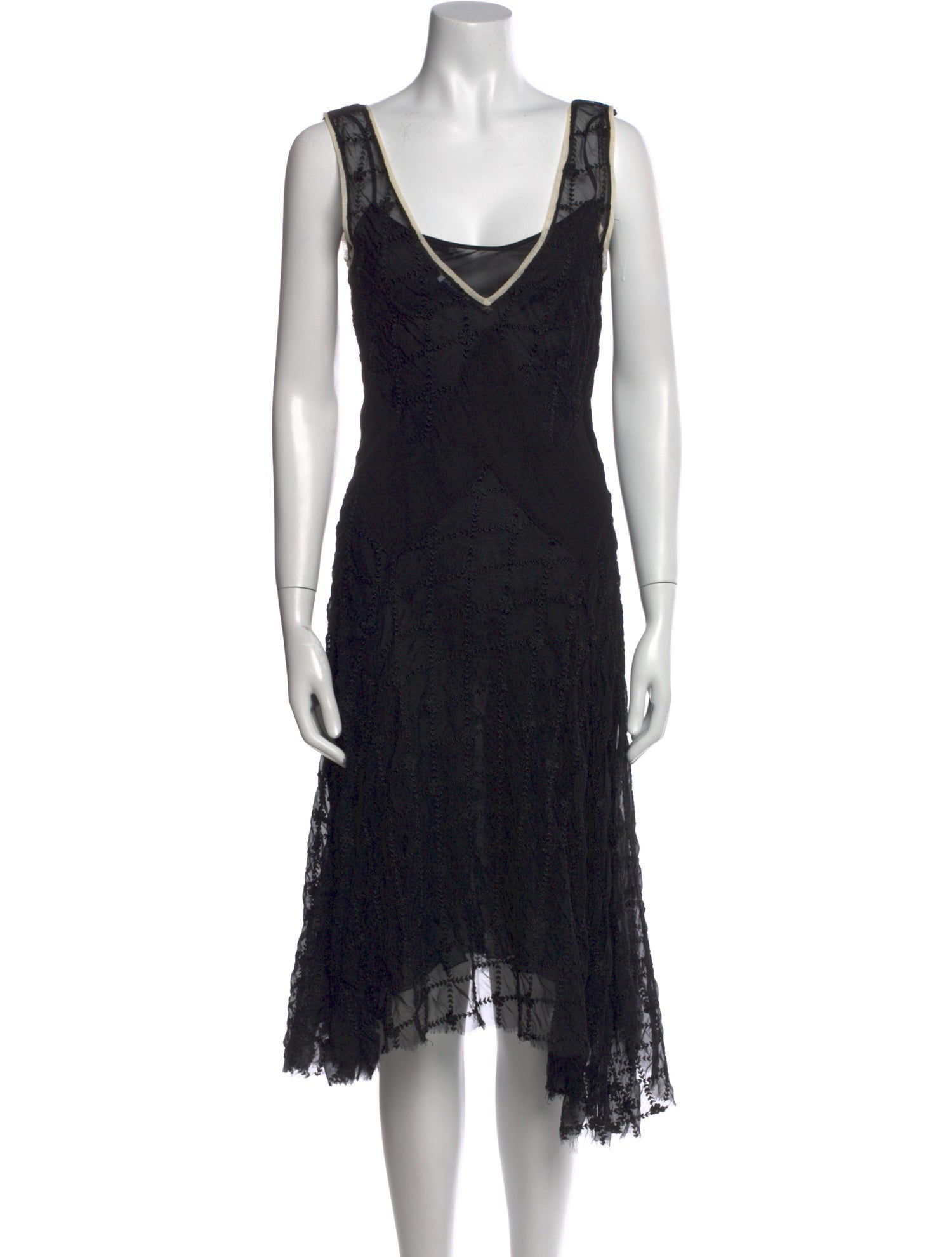 Anna Molinari Lace Pattern Long Dress