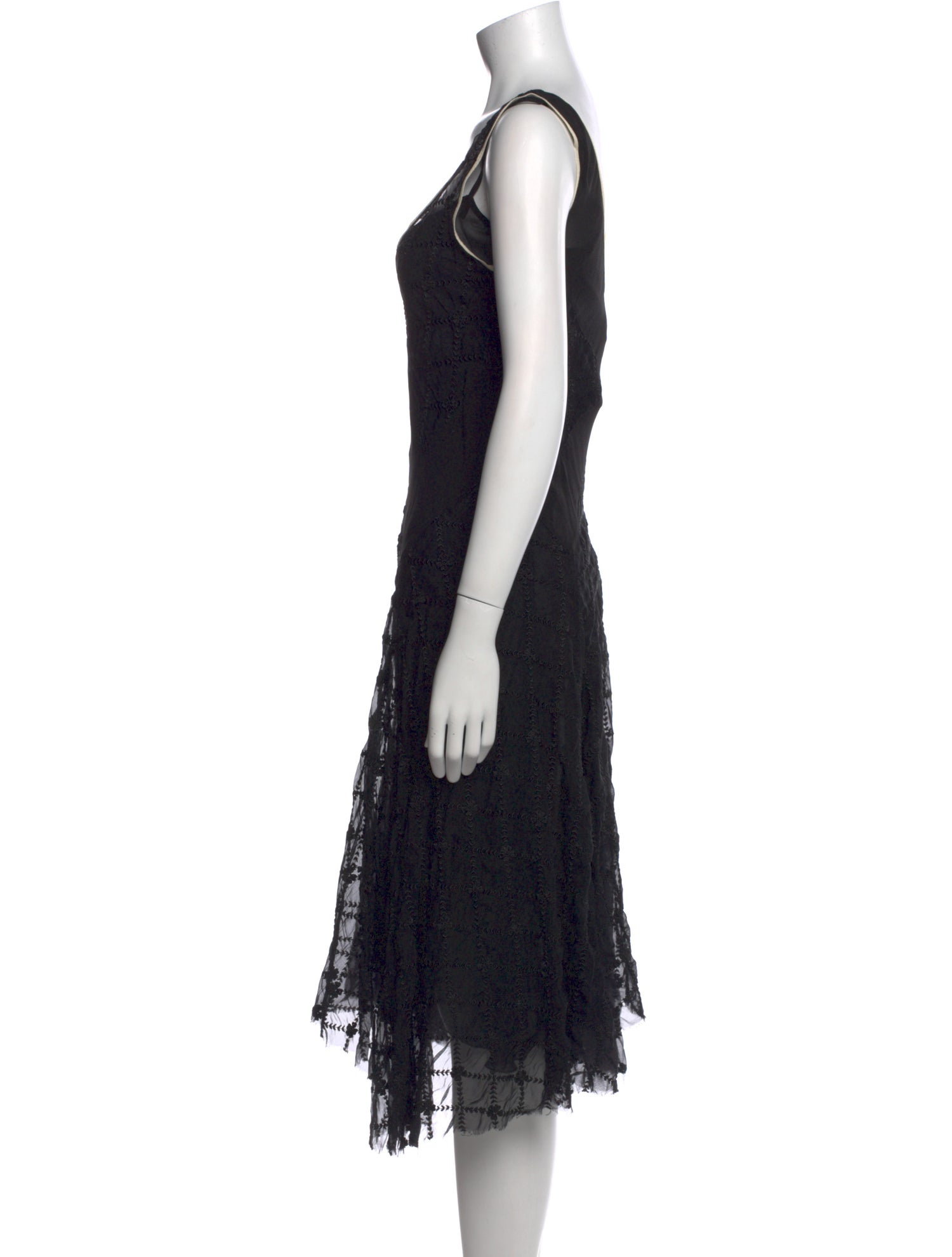 Anna Molinari Lace Pattern Long Dress