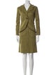 Anna Molinari Wool Tweed Pattern Skirt Suit