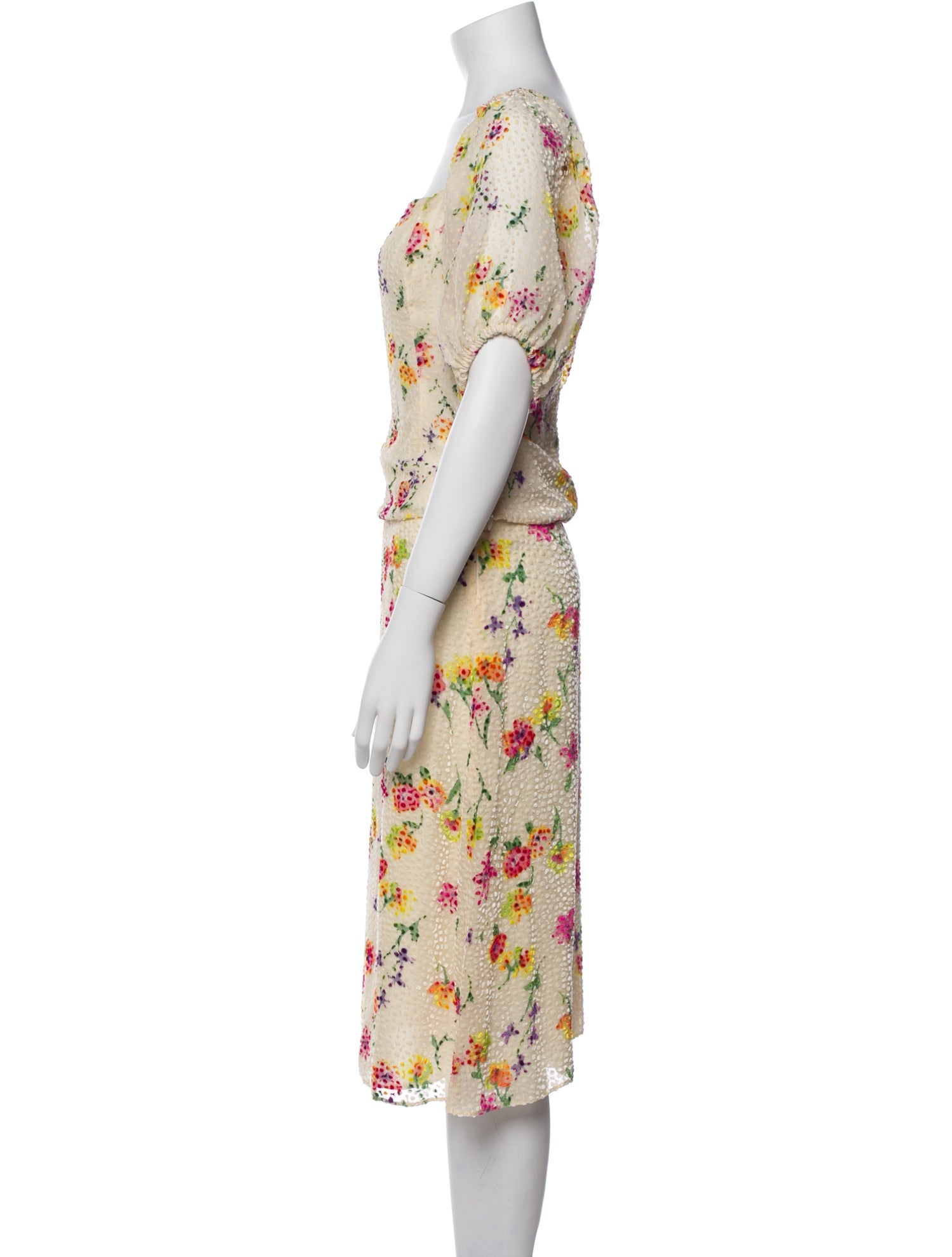 Anna Molinari Floral Print Skirt Set